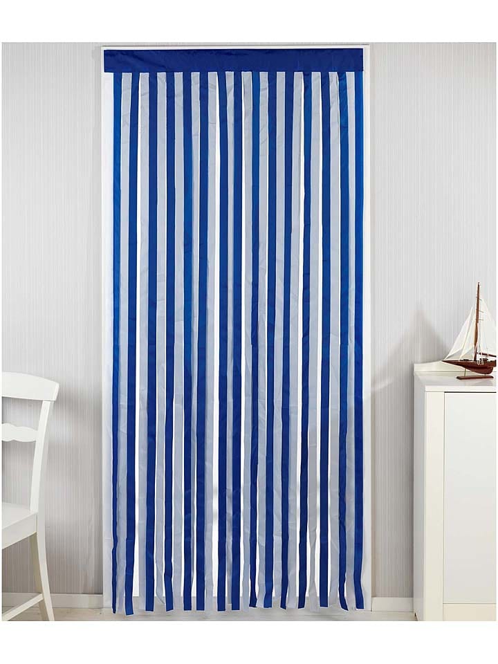 Wenko Türvorhang in Blau/ Weiß - (L)200 x (B)90 cm günstig kaufen onesize