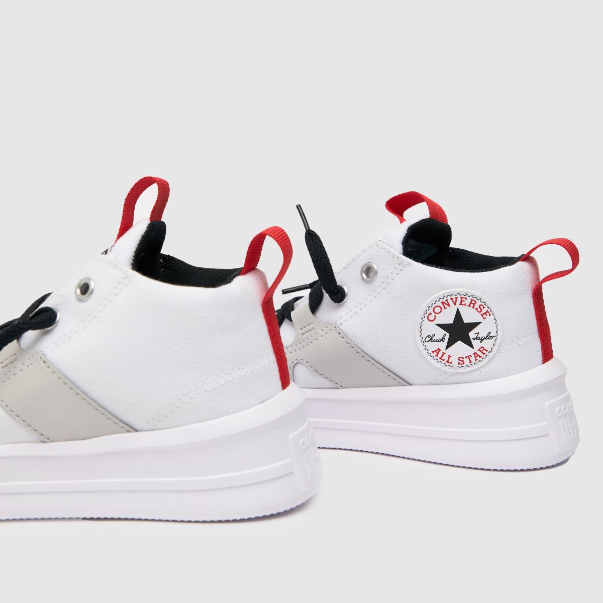 Converse vita och svarta All Star Ultra Color Pop Junior-sneakers