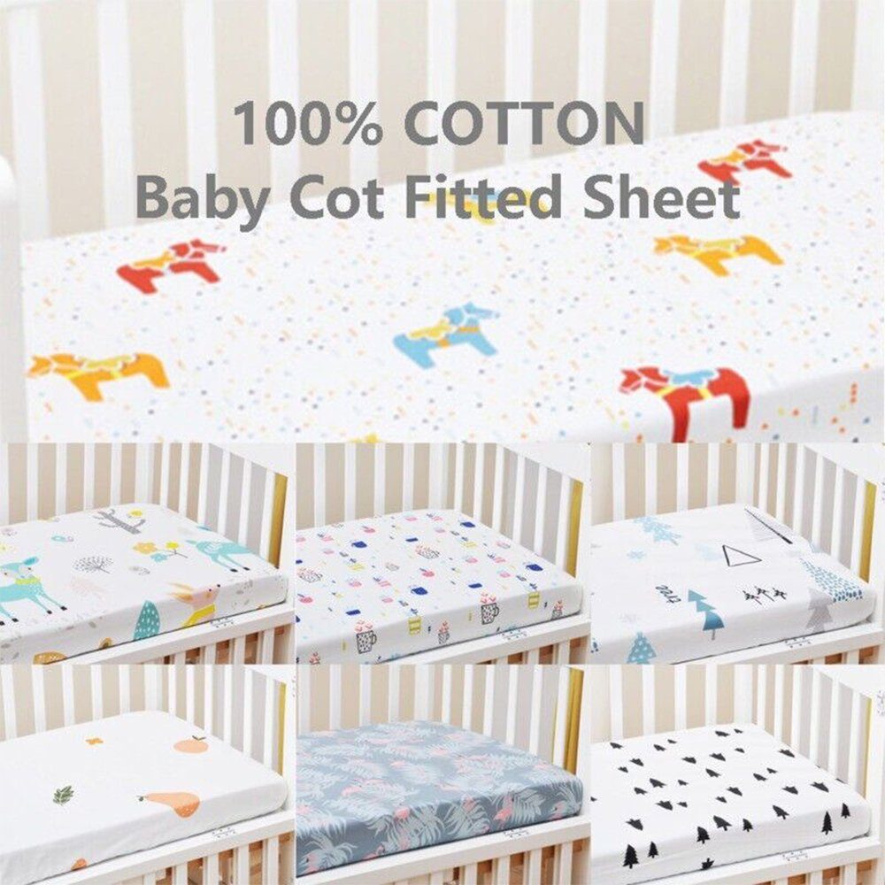 Matratzenschoner Baumwoll-Babylaken & Matratzenschutz Set für das Babybett Perfine, Baby & Kinder Matratze Bettlaken 60x120 70x120 70x140 80x160 cm