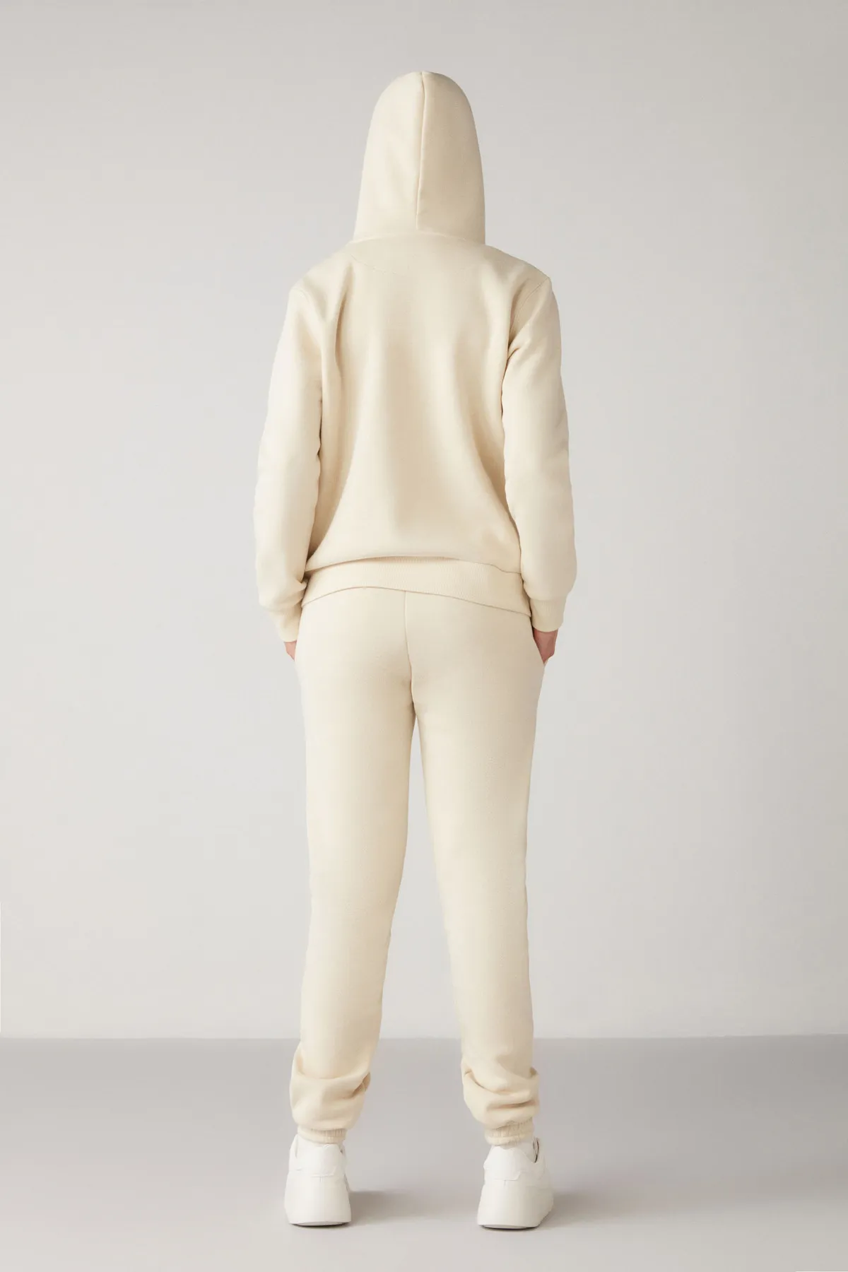 GRIMELANGE  Marıtza Vanilla-Jogginghose für Damen in normaler Passform mit elastischem Bund und Beinen und Fleece-Innenseite