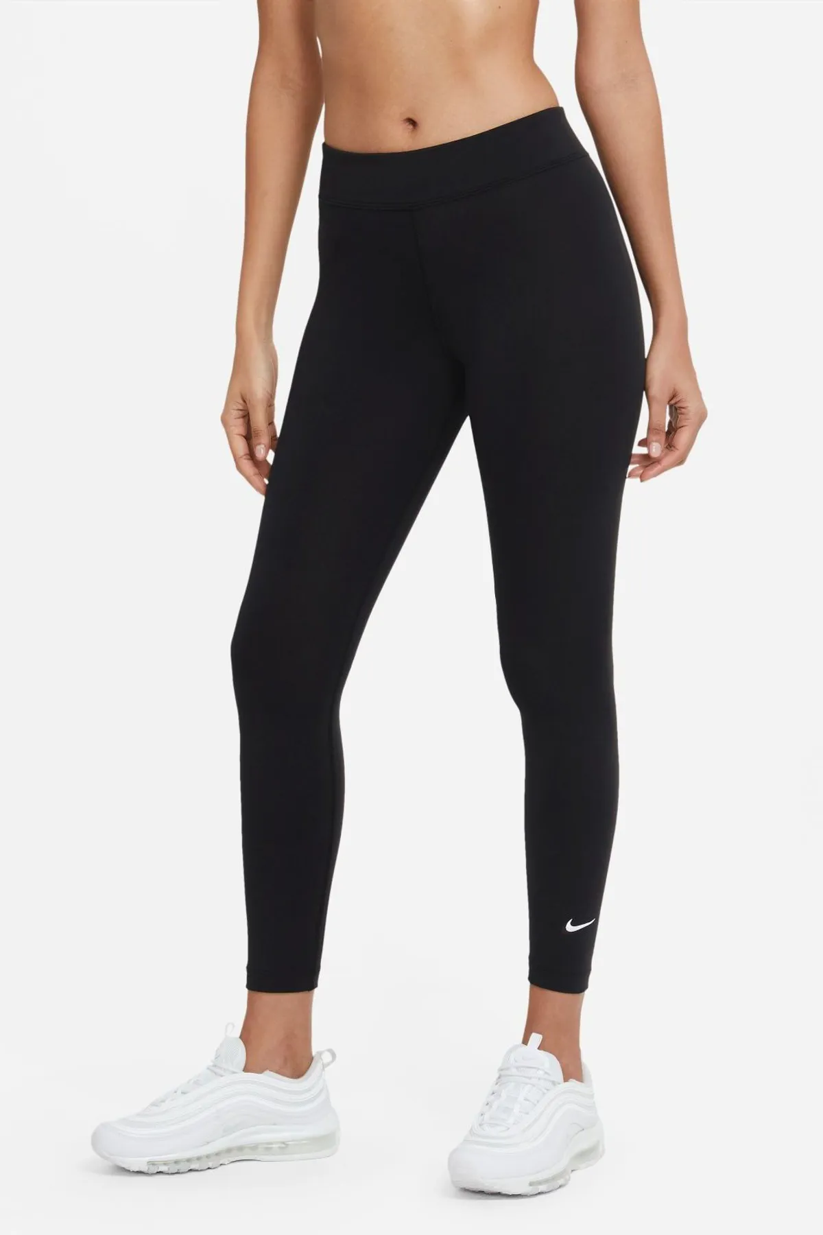 Nike  Sport-Leggings - Schwarz - Mittlerer Bund
