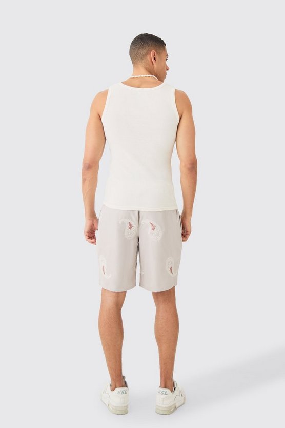 Geripptes Muscle-Fit Tanktop