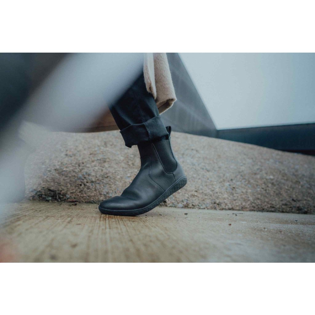 Vivobarefoot Geo Chelsea Damen Obsidian Barfußschuhe