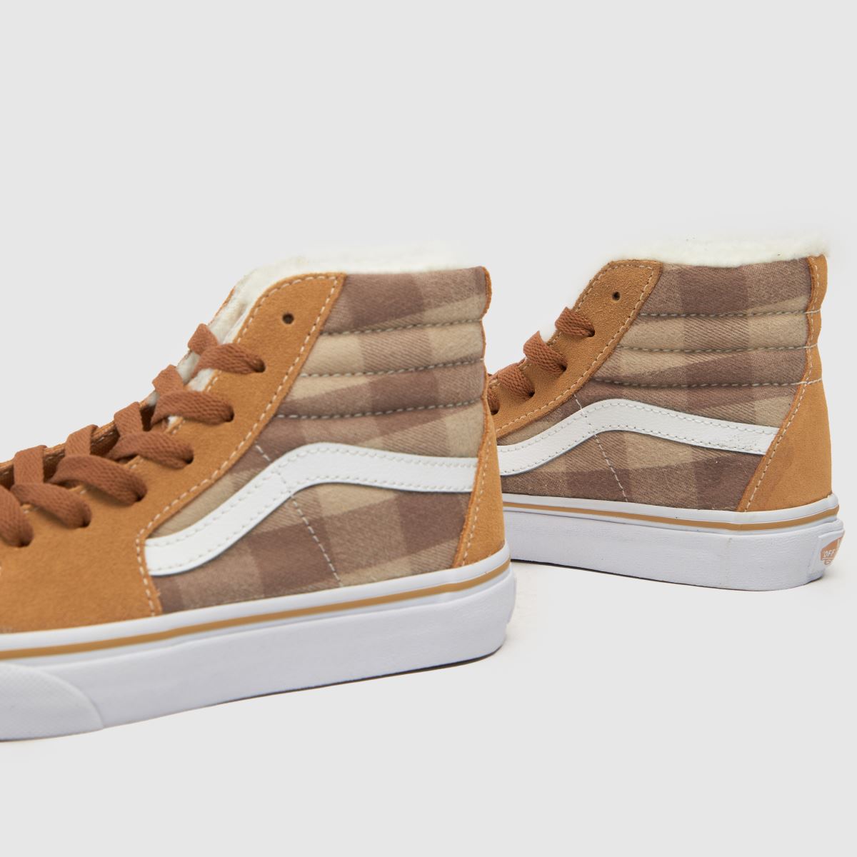 Vans bézs és barna sk8-hi junior tornacipő