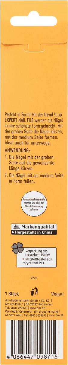Nagelfeile Expert Shorten & Shape Medium + Grob, 1 St