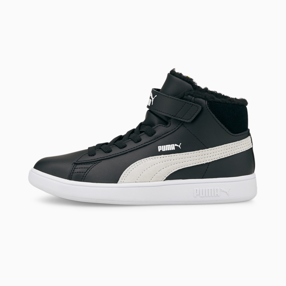 PUMA Smash v2 Mid Fur V 366896-02 / schwarz