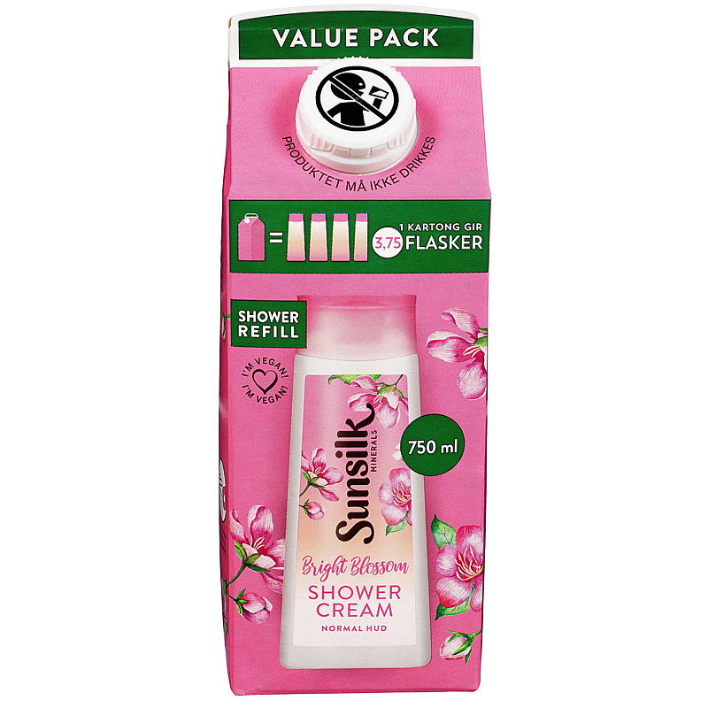 Sunsilk Dusjsåpe 750 ml refill Bright Blossom Sunsilk