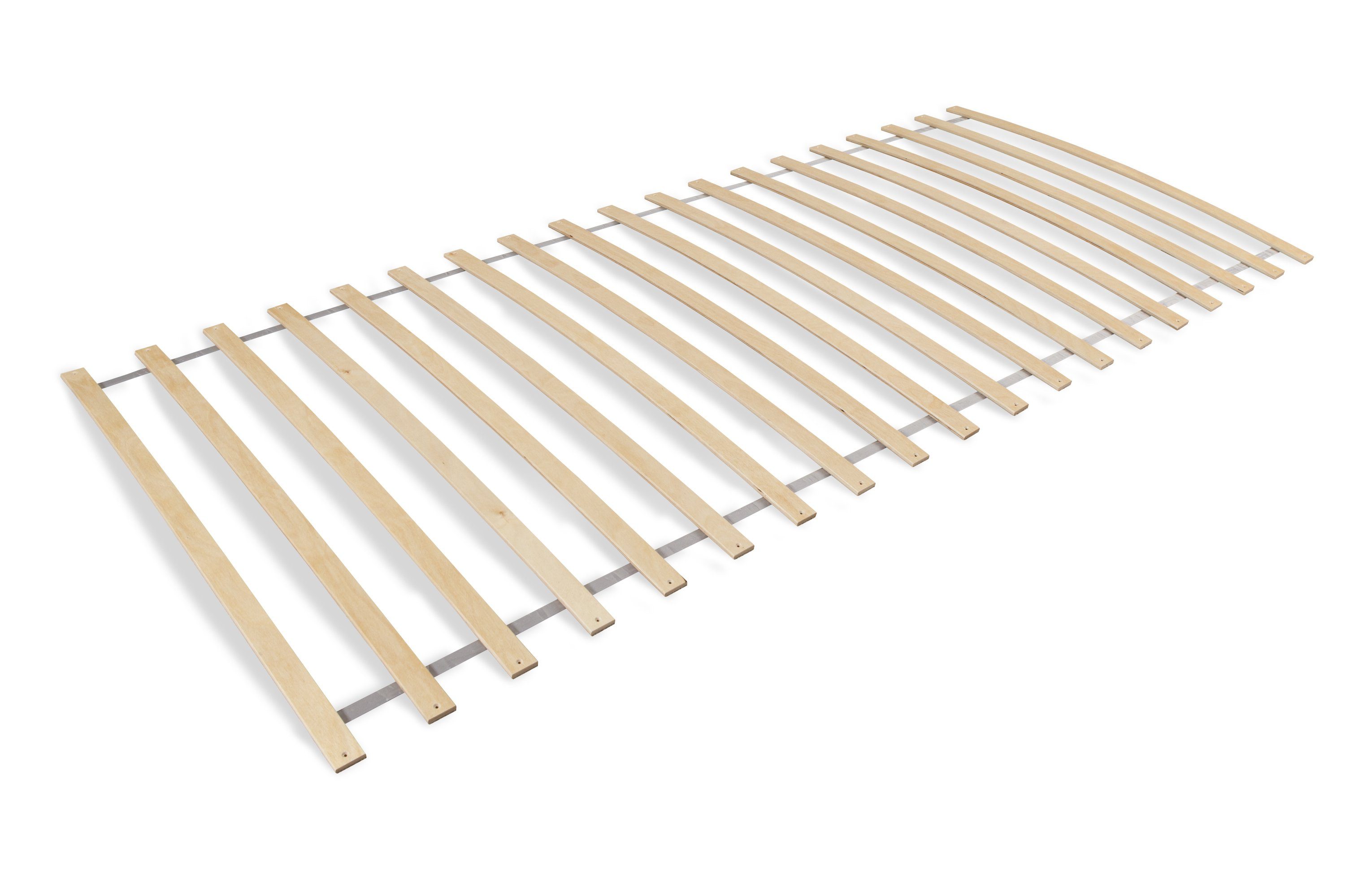 Rollrost Rollrost / Federleisten 90x200 cm (19 Leisten), Ticaa, Kopfteil unverstellbar, starr, Fußteil unverstellbar, starr