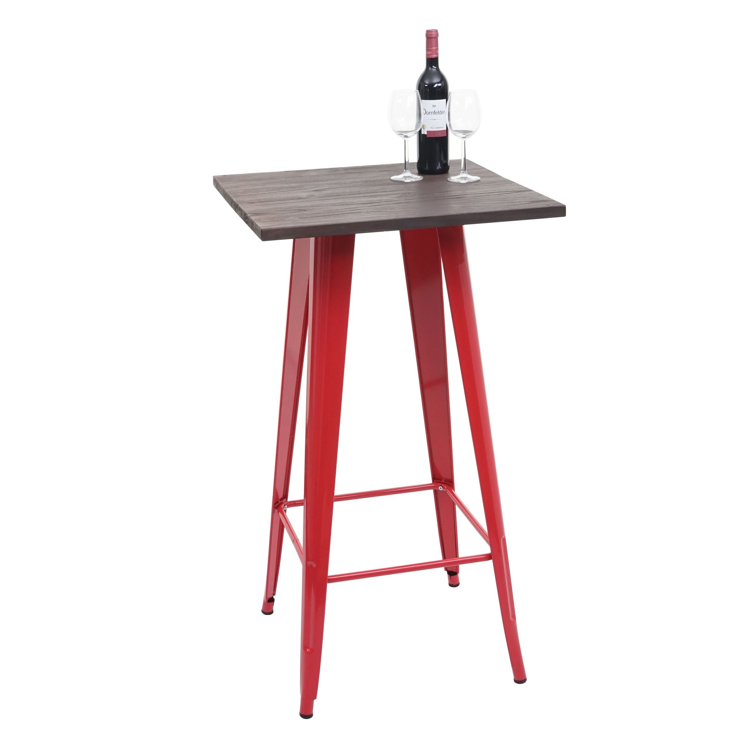 MCW Bartisch MCW-A73-Tisch, Industriedesign, Holztischplatte