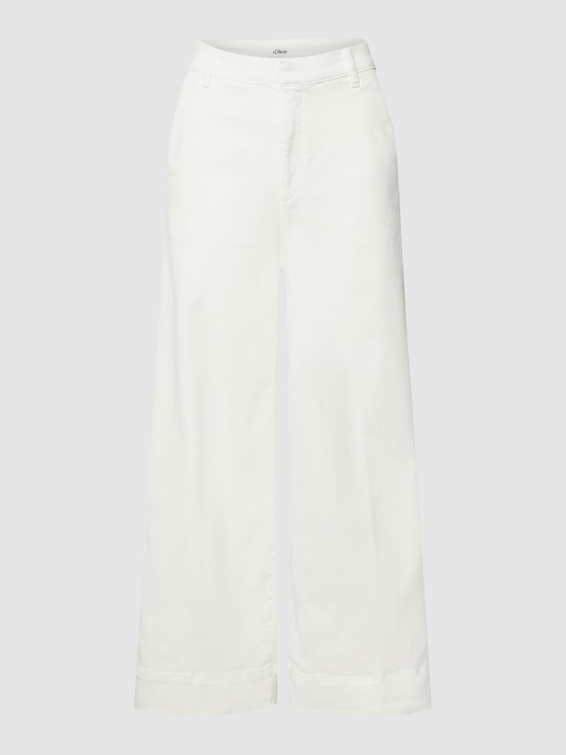 Jeans mit französischen Eingrifftaschen in weiß