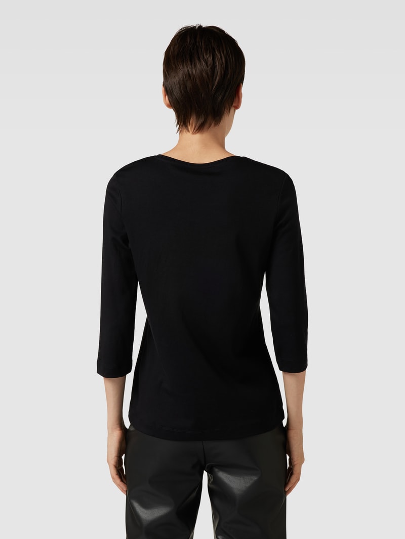 Longsleeve mit 3/4-Arm in schwarz