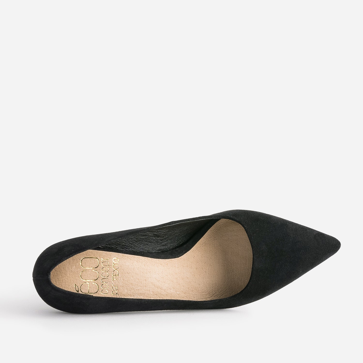 Escarpin TEXTO noir suédé éco-conçu à talon fin