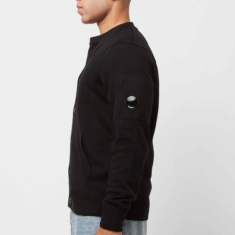 C. P. Company Lambswool Cardigan Black
