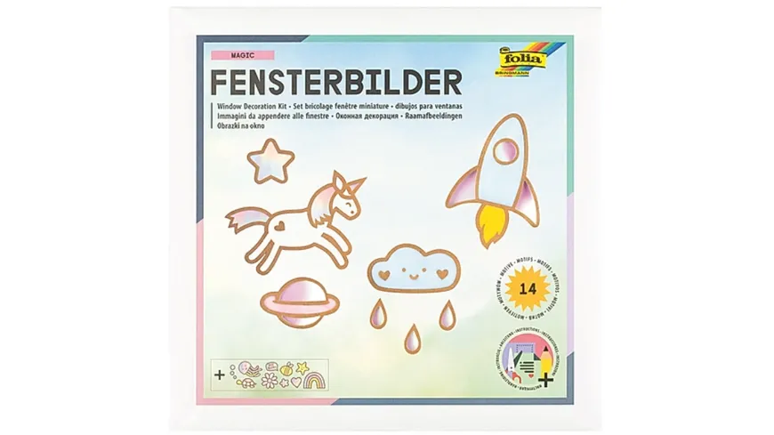 folia Fensterbilder-Set MAGIC 14teilig