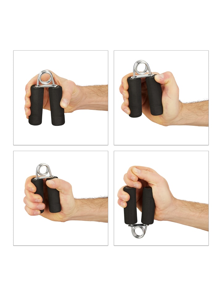 relaxdays 2x Fingertrainer in Schwarz günstig kaufen onesize