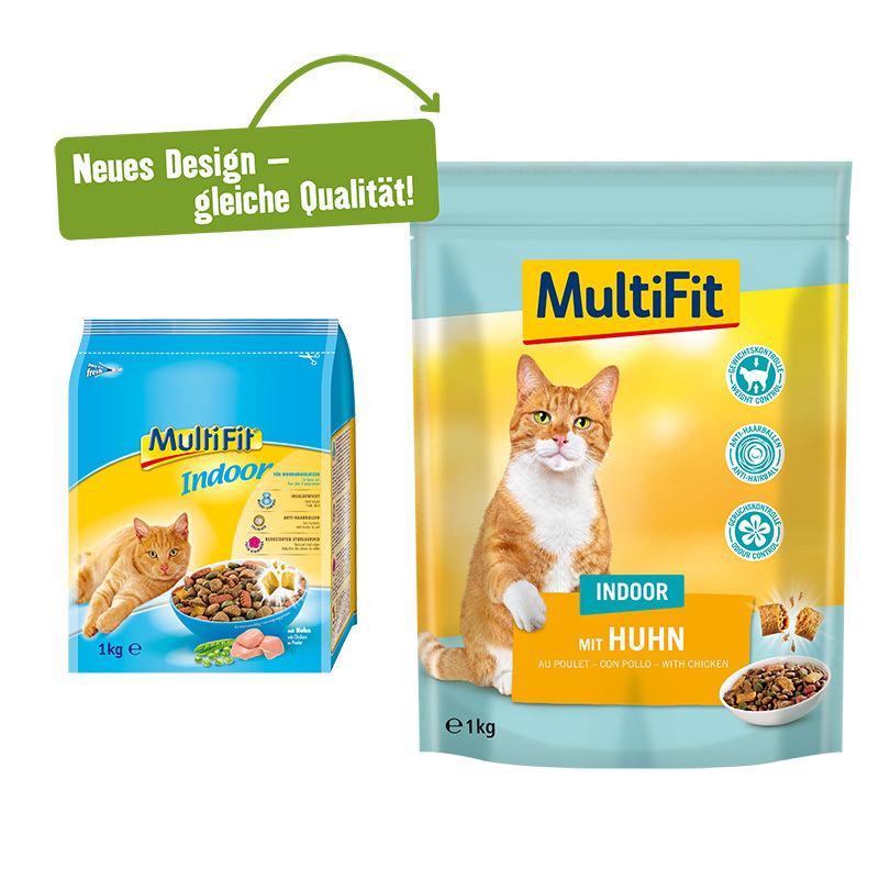 MultiFit Trockenfutter MultiFit Adult Indoor Trockenfutter Huhn 1 kg