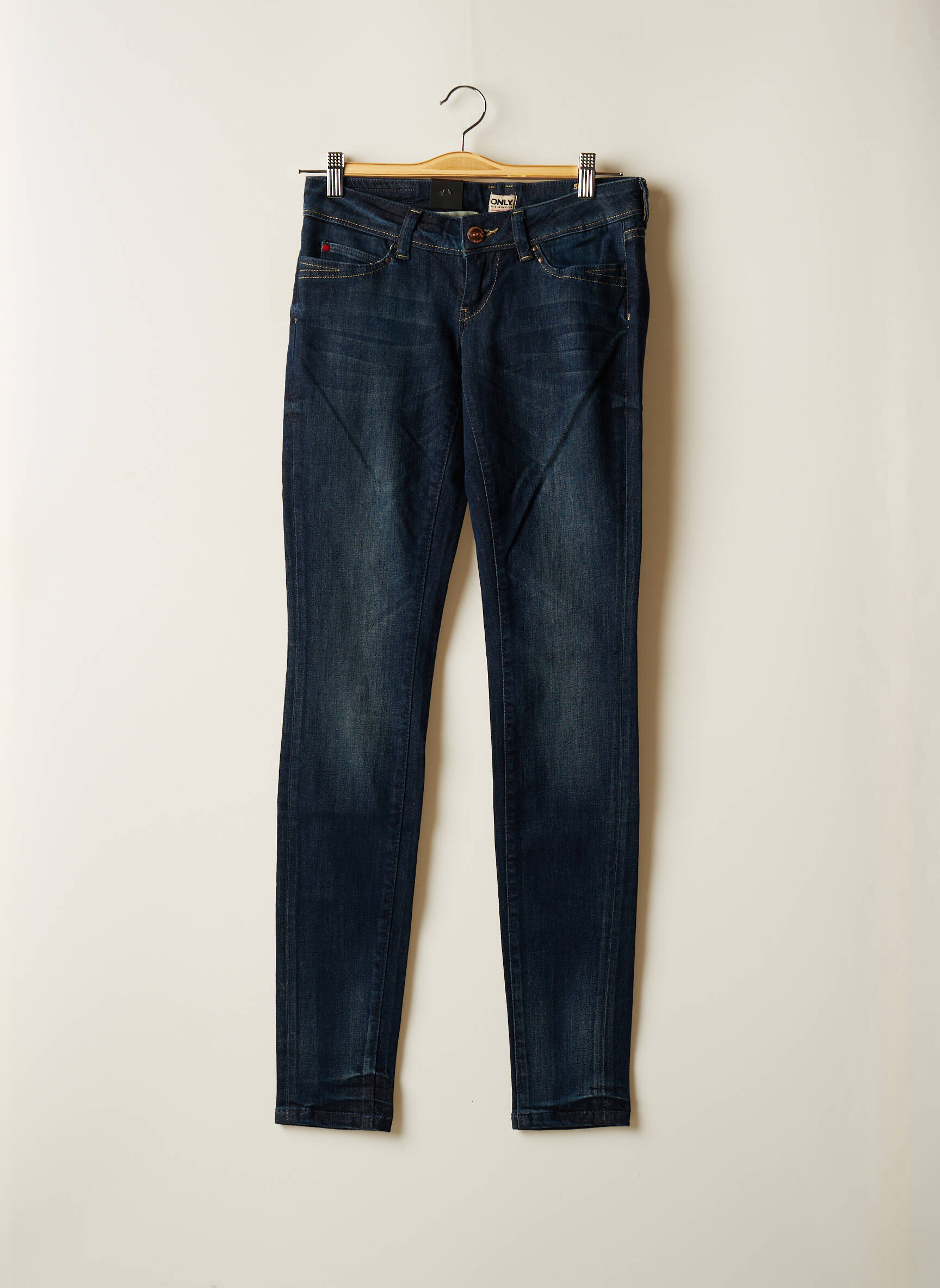 Only Jeans Coupe Slim Femme couleur bleu