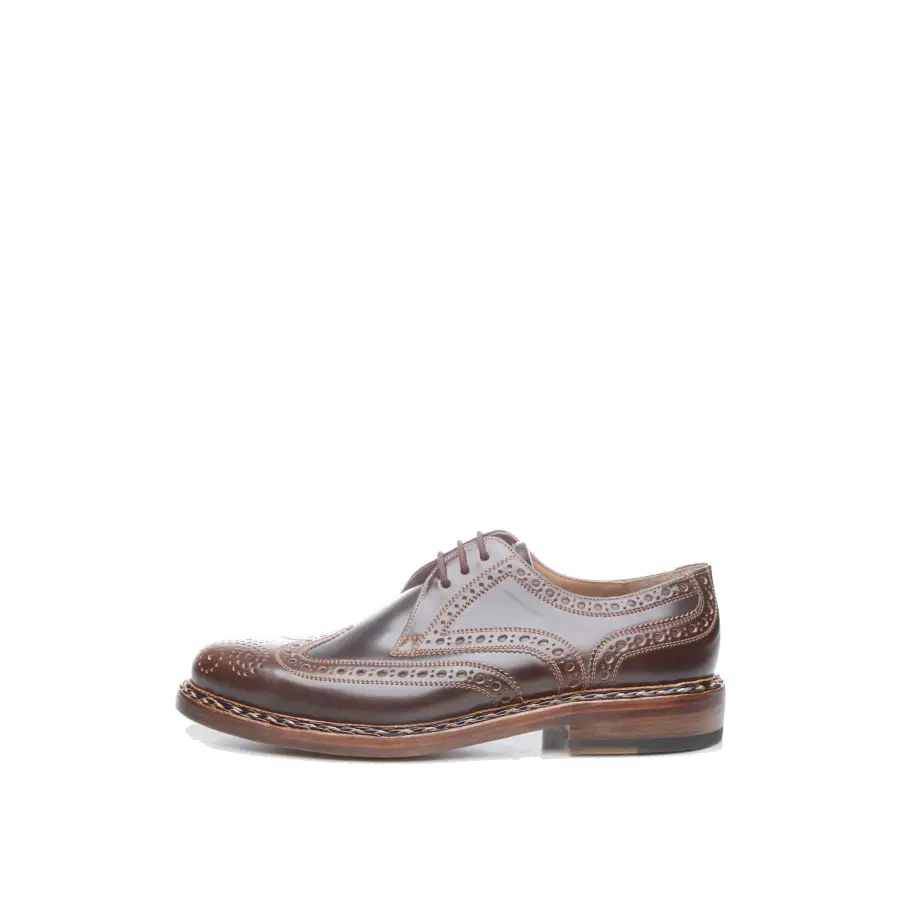 Heinrich Dinkelacker - Businessschuhe Derby BUDA FULL-BROGUE C Cordovan - braun