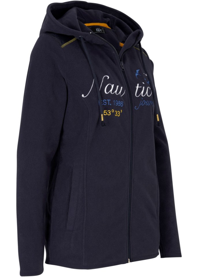 Fleecejacke mit Aufdruck