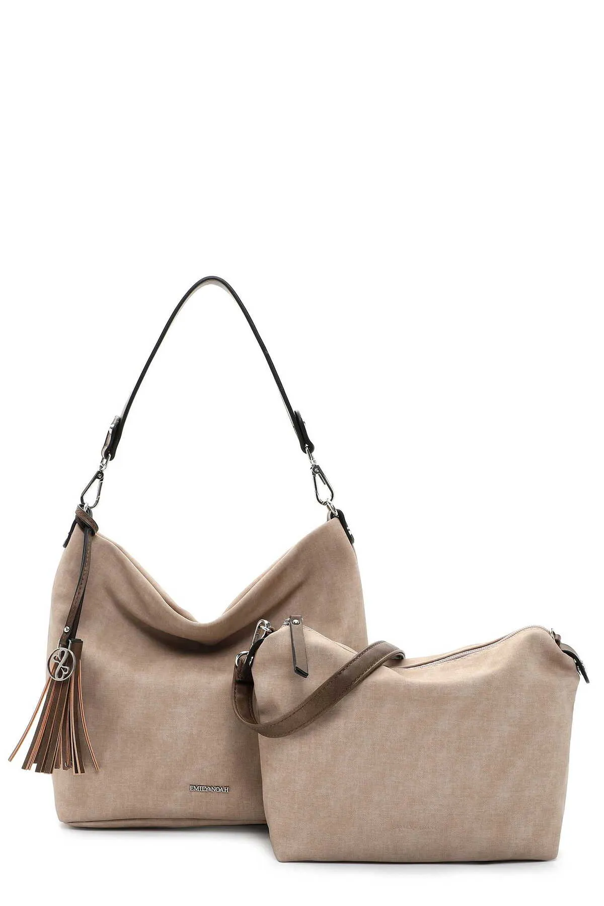 Emily & Noah  Handtasche - Beige - Unifarben