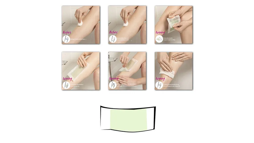 andmetics Body Wax Strips