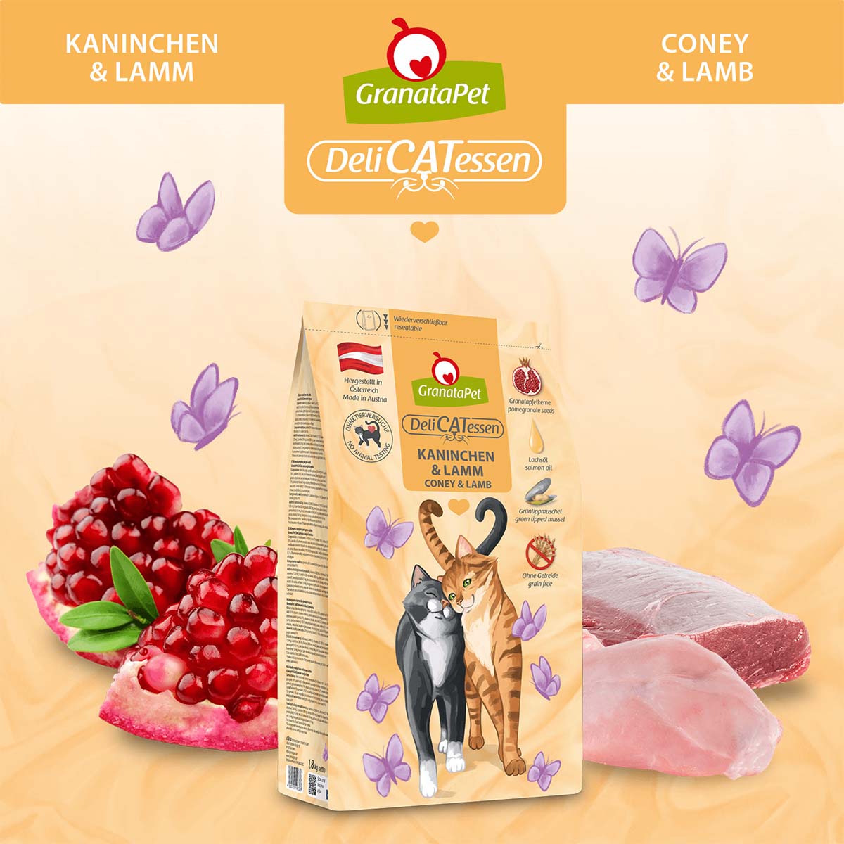 GranataPet DeliCatessen Trockenfutter Kaninchen & Lamm Adult