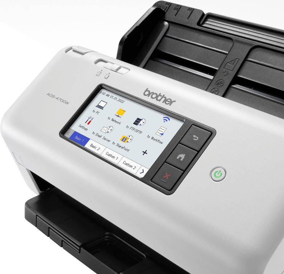 Brother ADS-4700W Scanner, (LAN (Ethernet), WLAN (Wi-Fi), Wi-Fi Direct)
