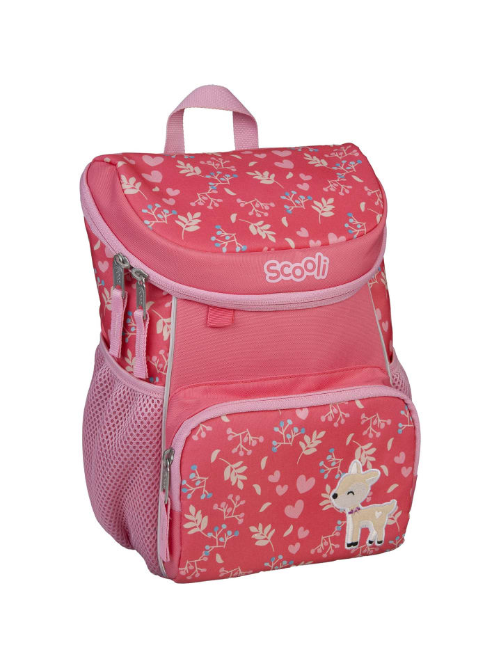 SCOOLI Kinderrucksack Mini Me Daisy Deer in rosa günstig kaufen onesize