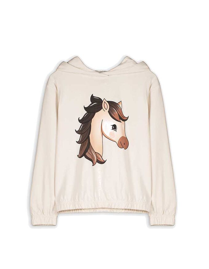 Hoodie - gebundener Saum