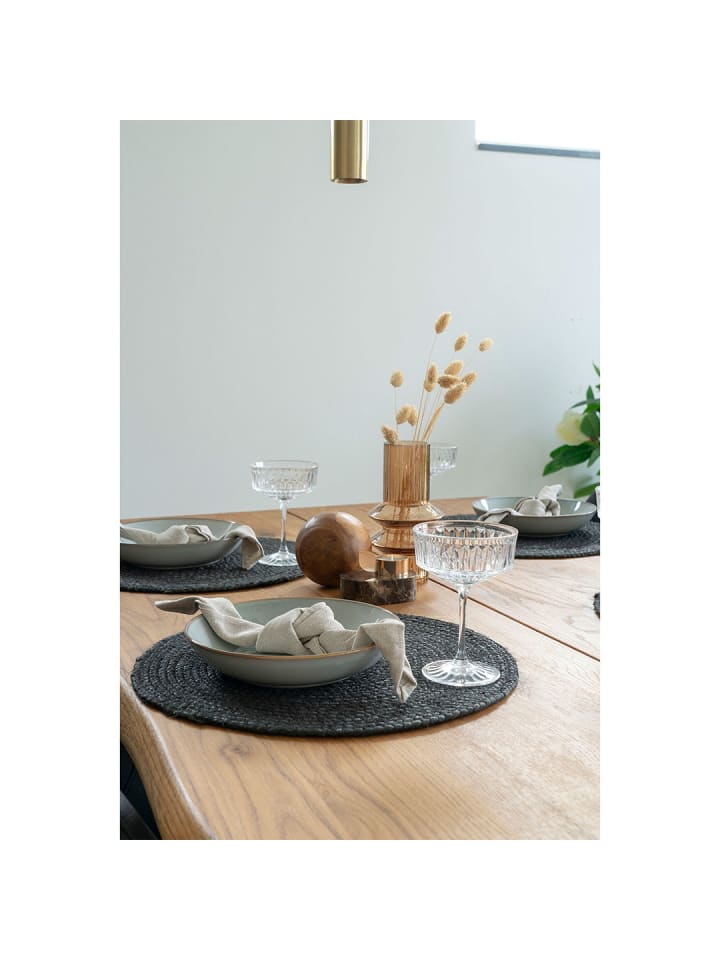 ebuy24 Platzsets Bombay Dunkelgrau 38 x 38 cm günstig kaufen onesize