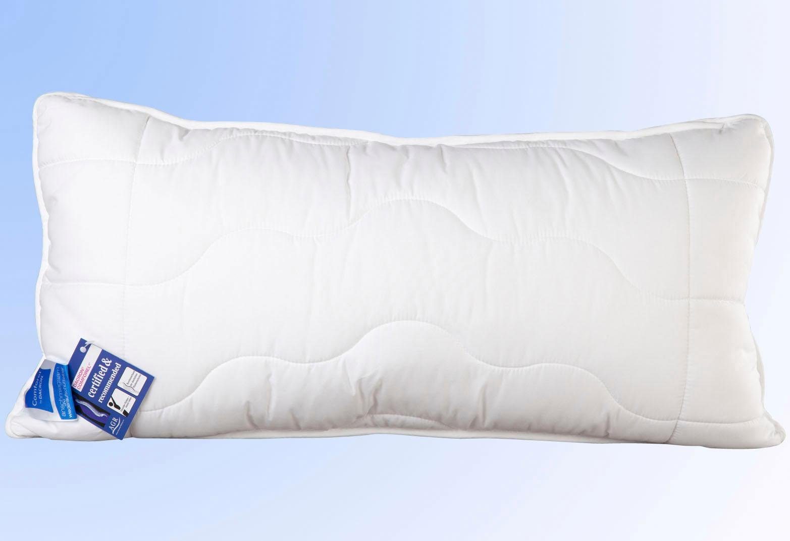 Nackenstützkissen Kissen Basic, Jekatex, Füllung: Microfaser, Bezug: Polyester, Rückenschläfer, Seitenschläfer, Zertifiziert durch die Aktion gesunder Rücken (AGR) e.V.