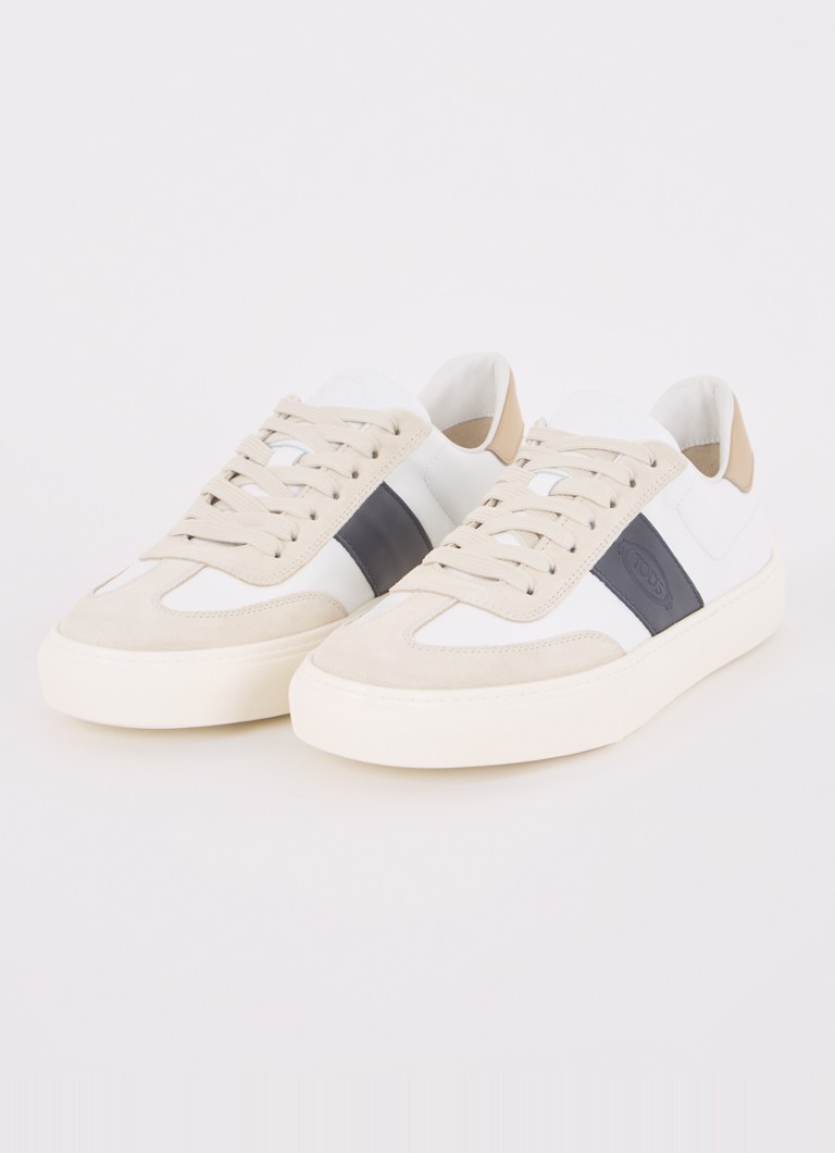 Tod's  Sneaker van leer met suède details