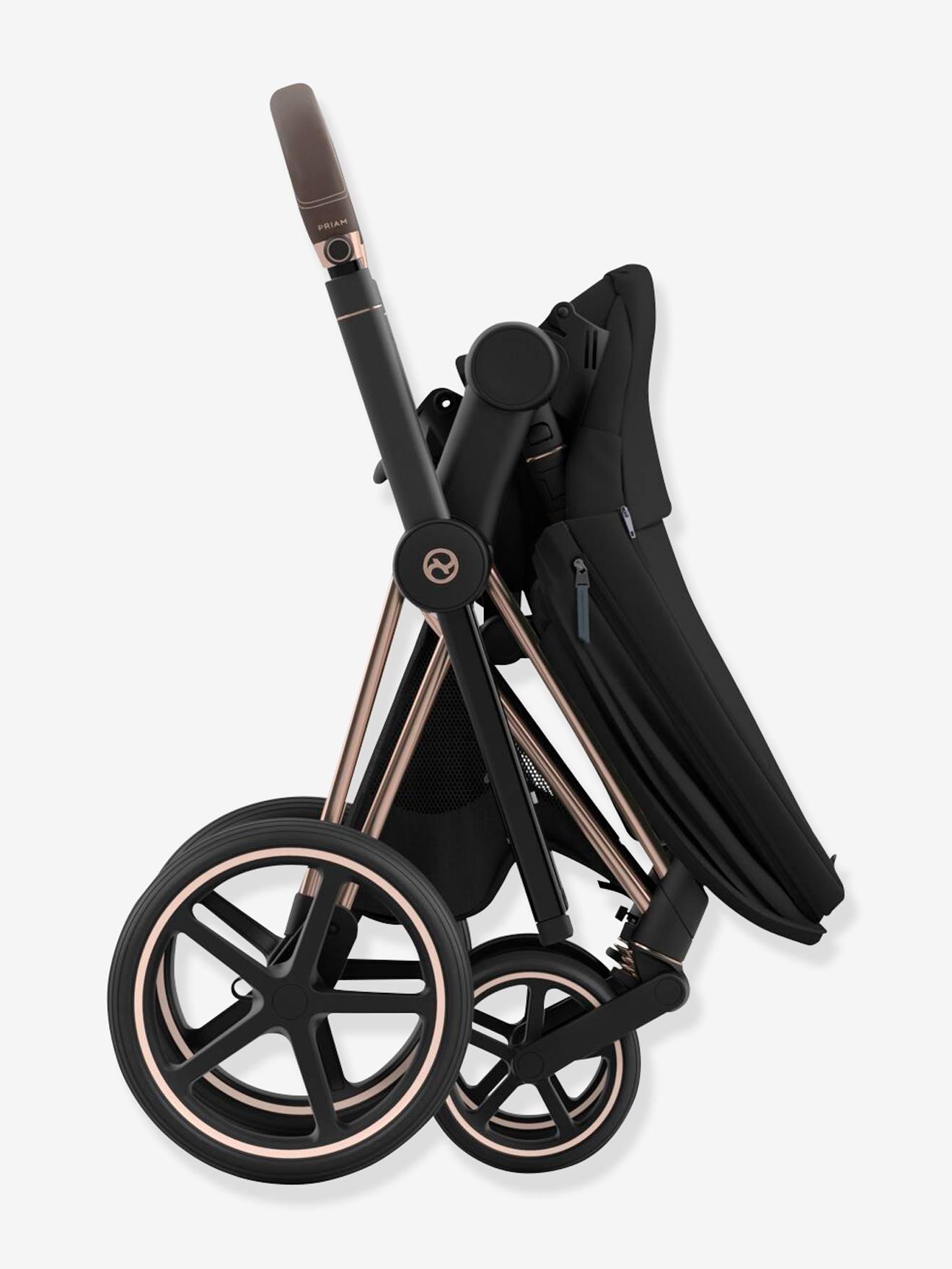 Poussette personnalisable Priam Nouvelle Génération CYBEX Platinum rose doré (rosegold)