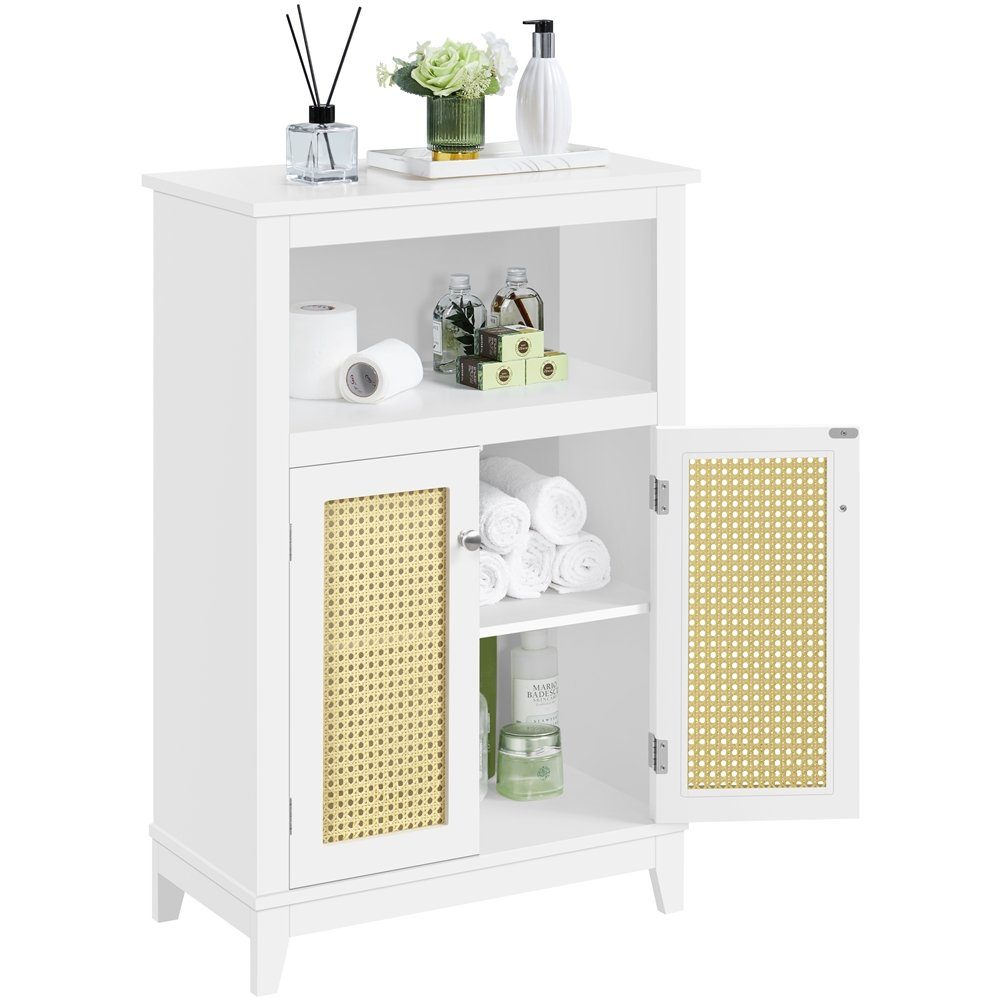 Yaheetech Badkommode, Badezimmerschrank Unterschrank Badschrank, Weiß