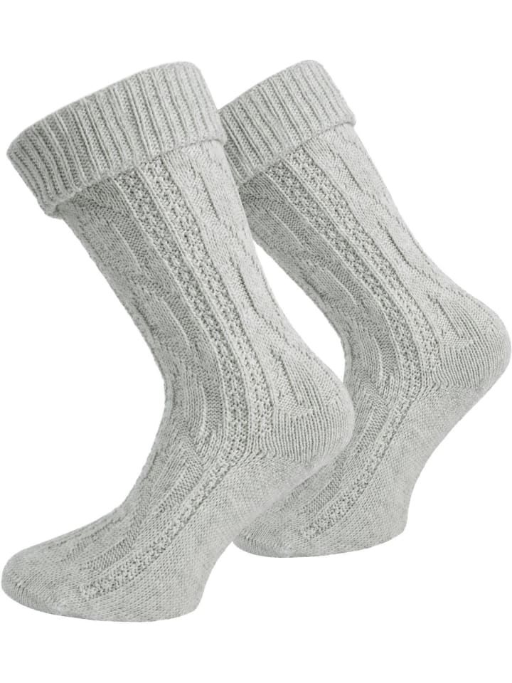 normani Trachtensocken in Silbermelange günstig kaufen
