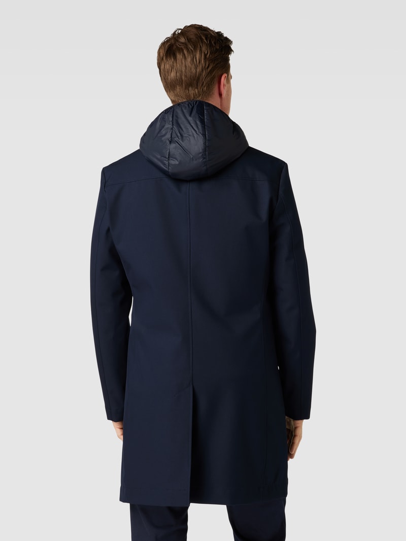 Mantel mit Reißverschluss Modell 'Hyde' in marineblau