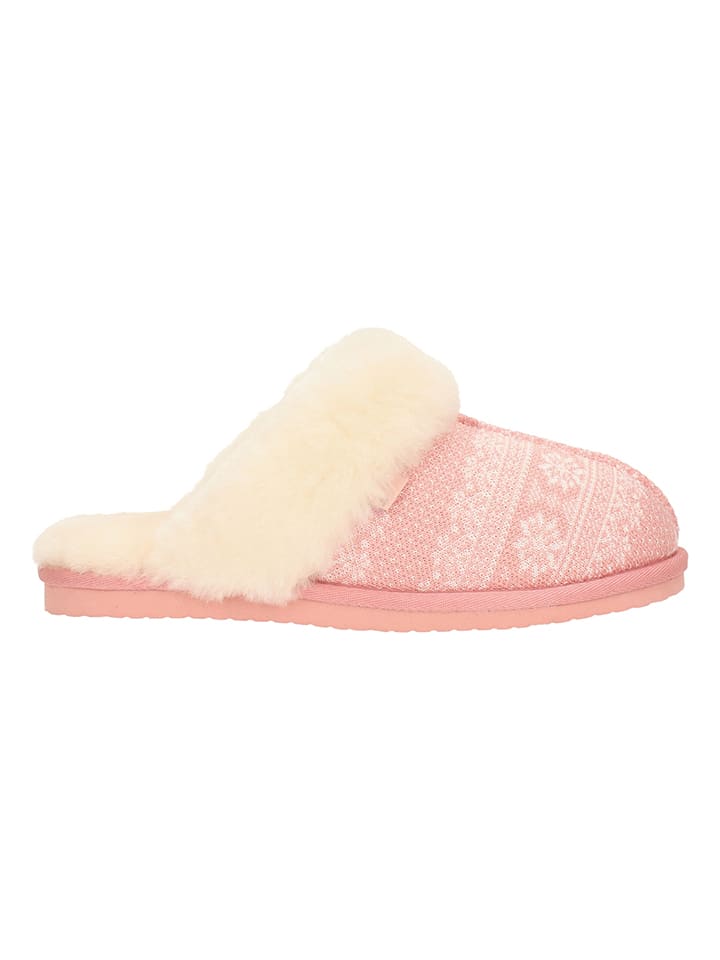 Bullboxer Hausschuhe in Rosa/ Creme günstig kaufen