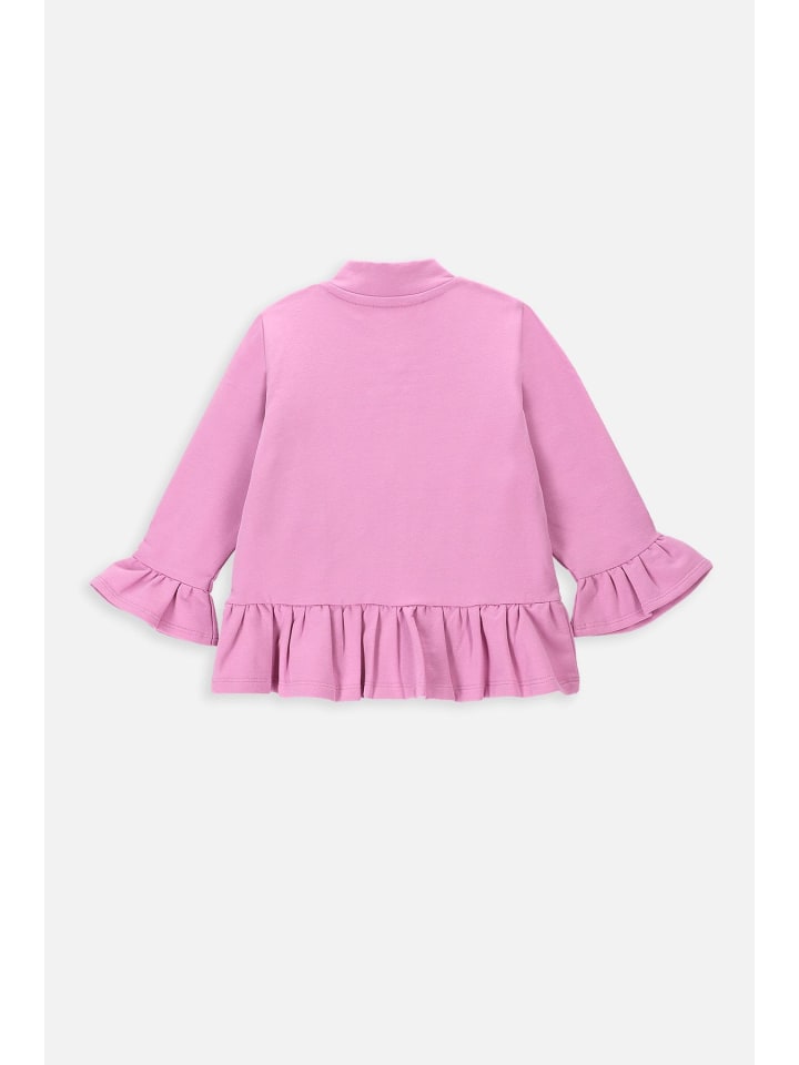 Coccodrillo Sweatshirt mit Reißverschluss in rosa günstig kaufen