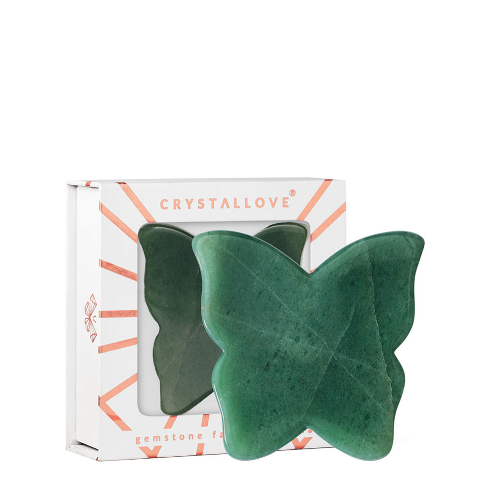 crystallove CRYSTALLOVE Butterfly aventurine gua sha