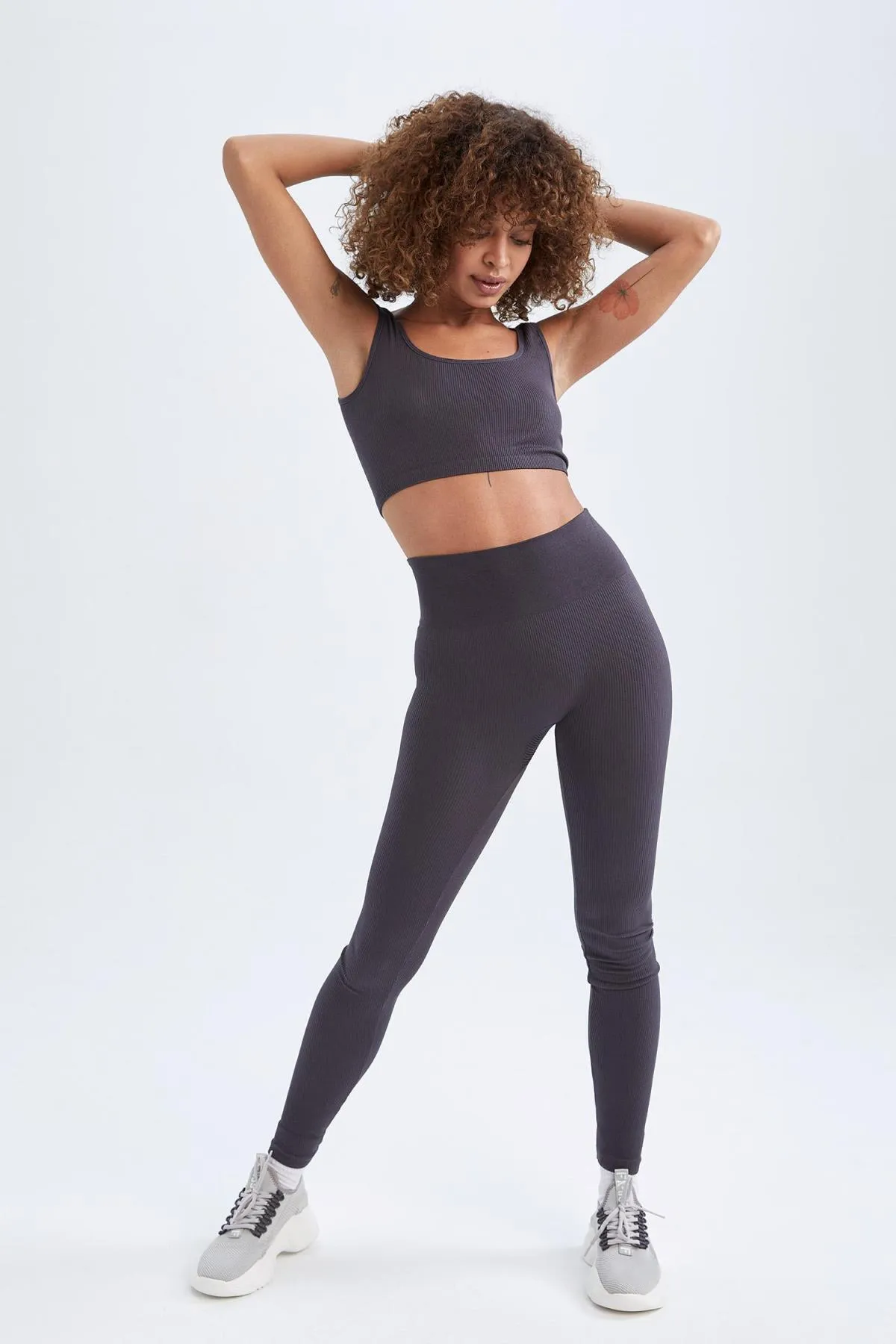 DeFacto  Passgenaue, nahtlose Sport-Leggings mit hoher Taille