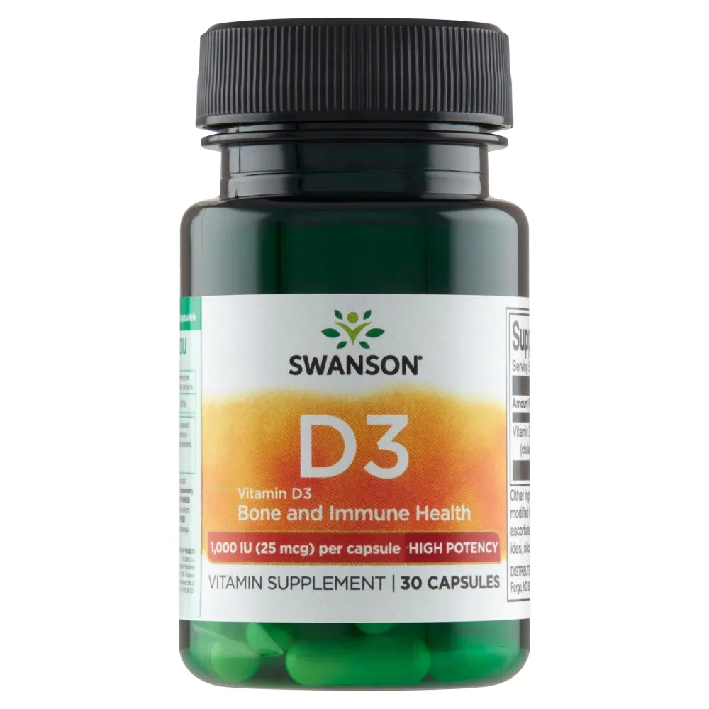 Κάψουλες Swanson Vitamin D3 1000 IU