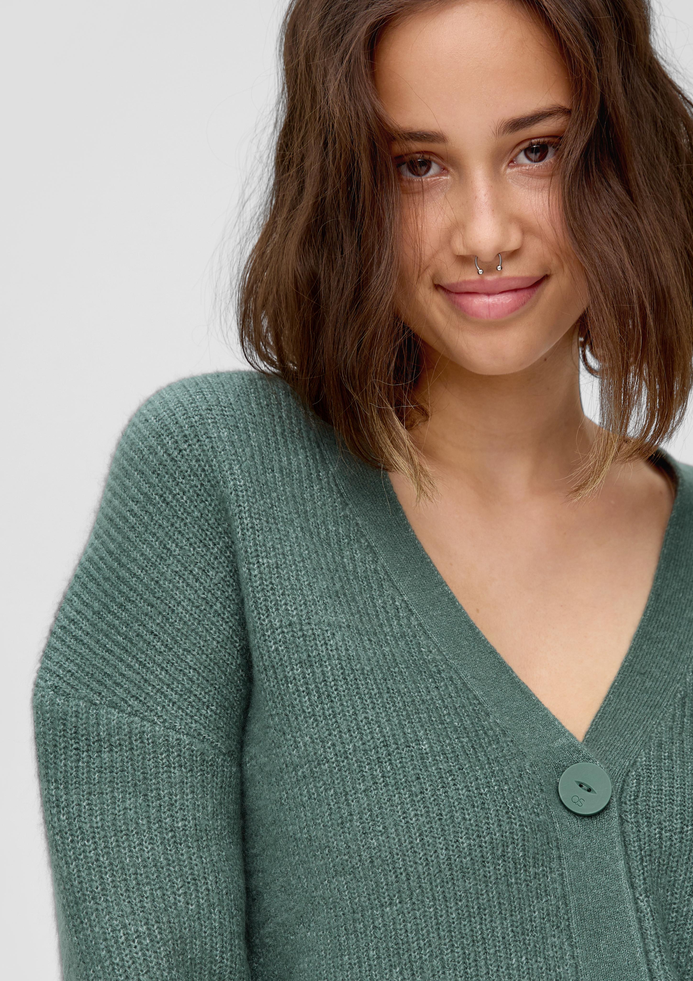Strickjacke mit V-Ausschnitt  2102143-65W0