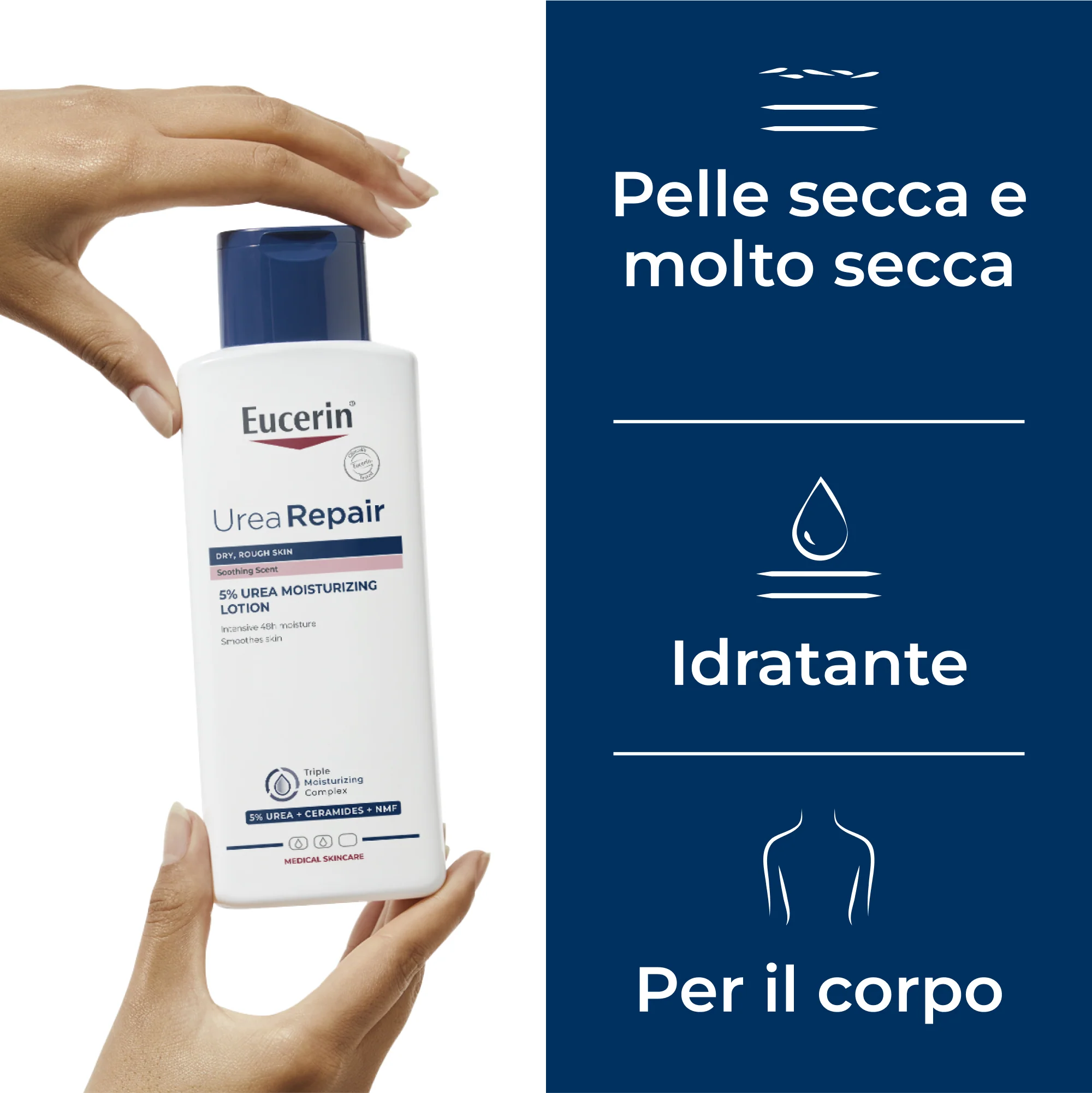UreaRepair UreaRepair PLUS 5 % urea fuktighetsgivende emulsjon - kroppskrem