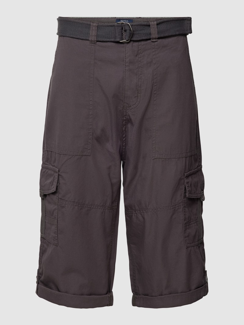 Cargoshorts inklusive Gürtel in dunkelgrau