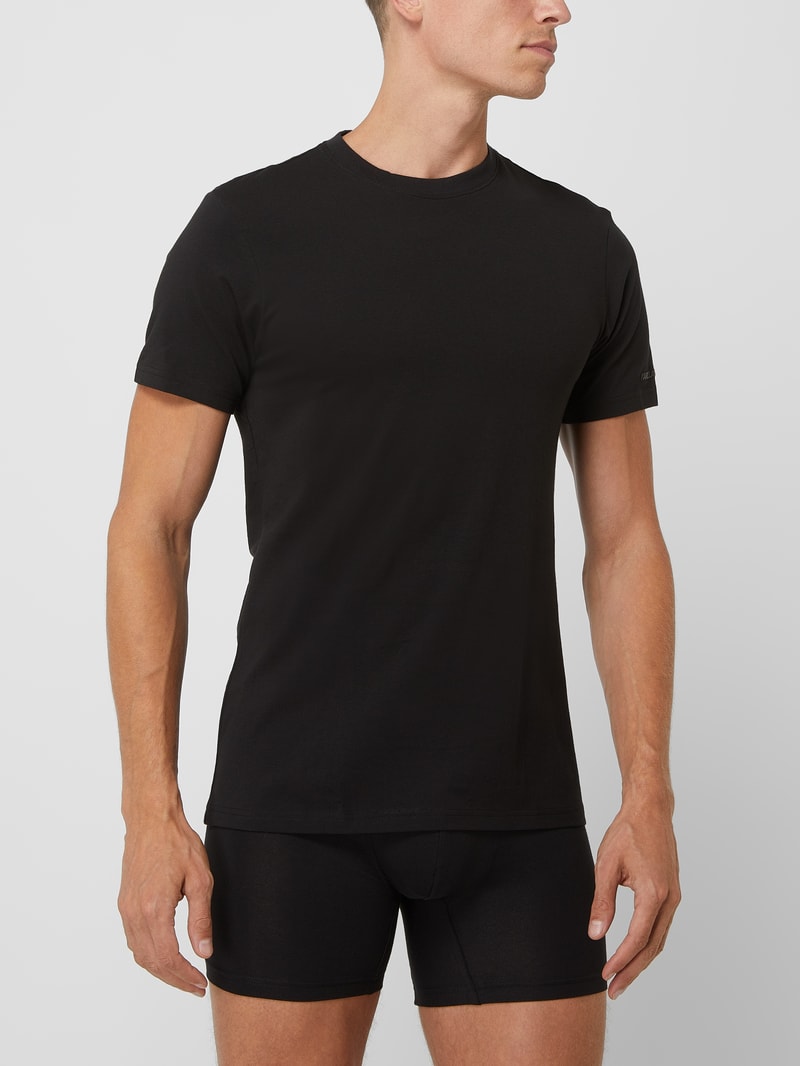 T-Shirt mit Logo im 2er-Pack in weiß