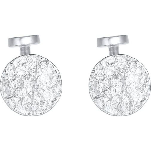 KUZZOI Schmuckset Manschettenknöpfe Krawattennadel Organic 925 Silber