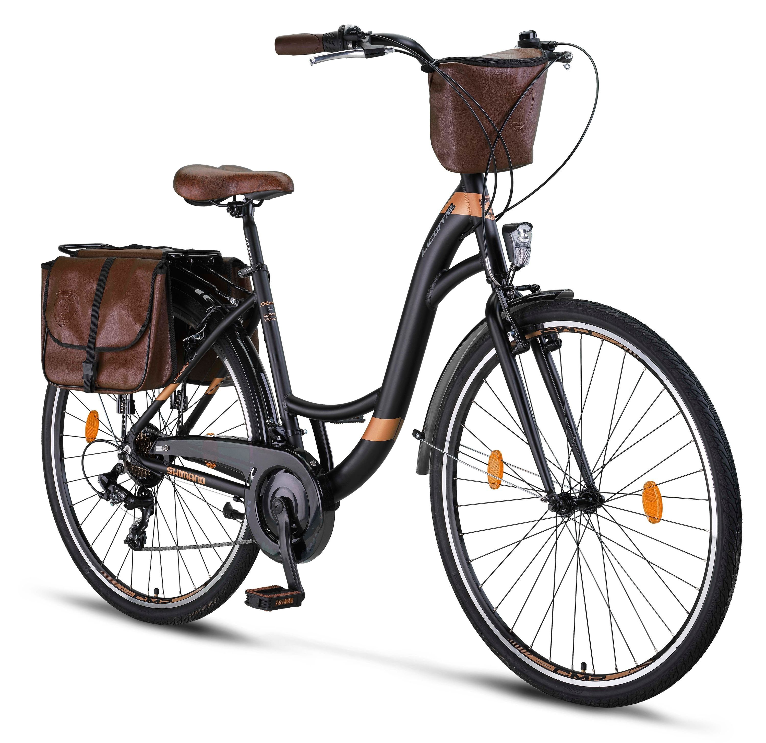 Licorne Bike Cityrad Licorne Bike Stella Plus Premium City Bike Aluminium, 21 Gang