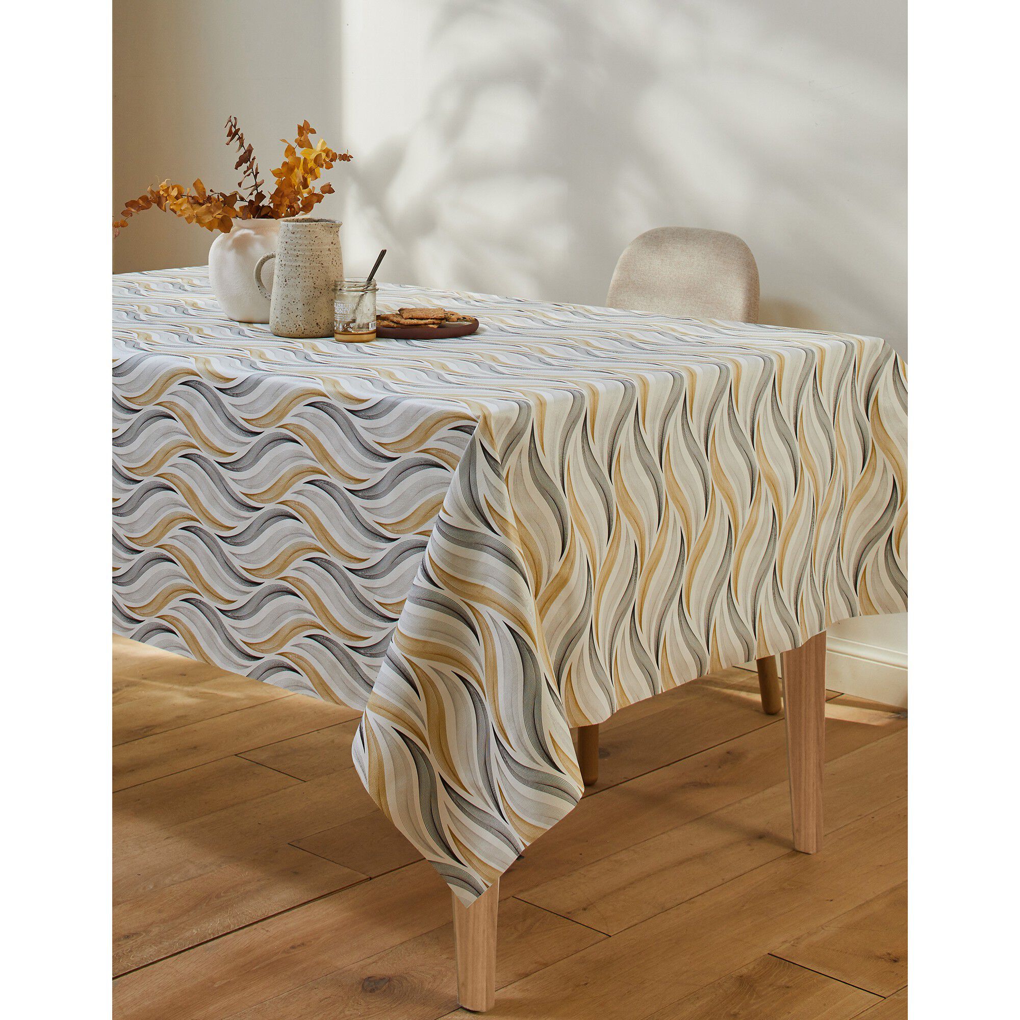 Nappe toile cirée imprimé Vague