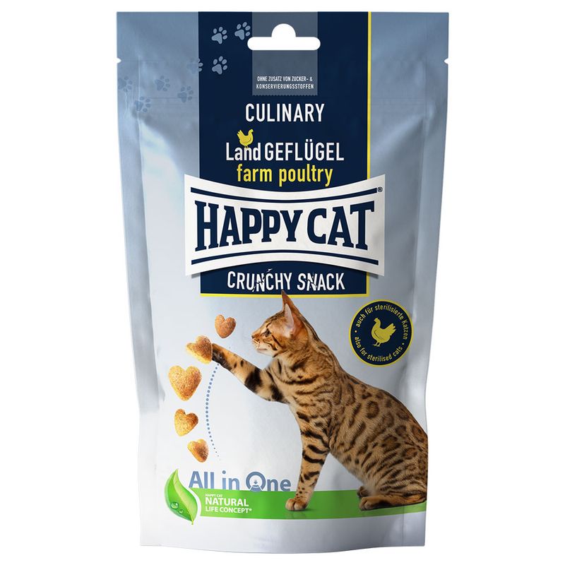 Happy Cat Culinary Crunchy Snack Land Geflügel