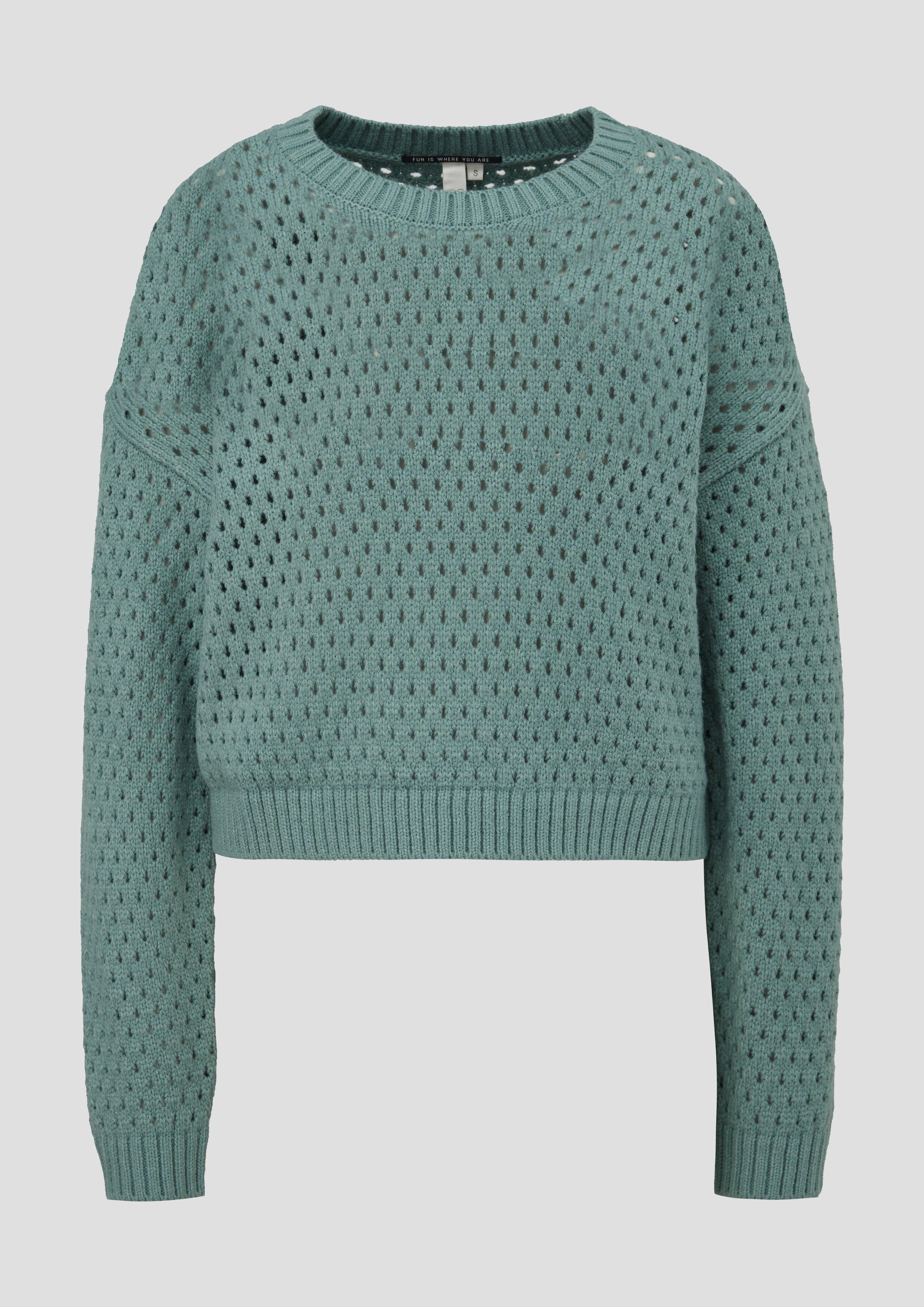 Strickpullover mit Lochmuster  2134860-6575